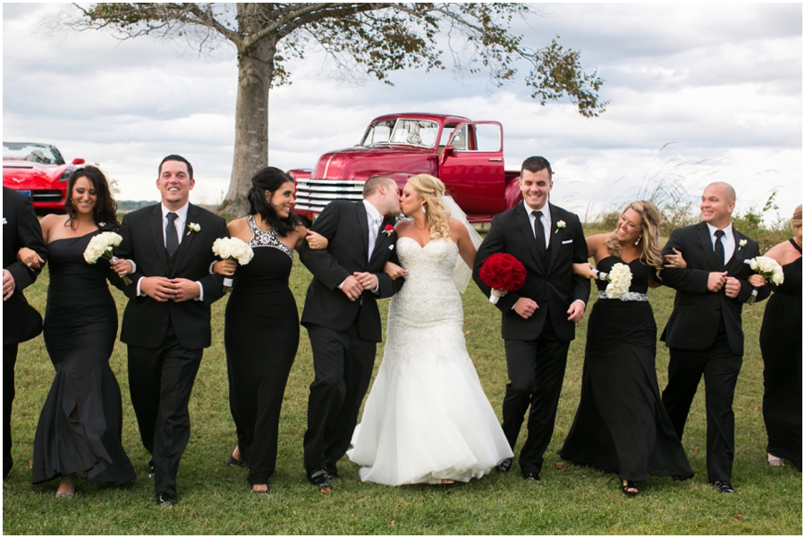 Hyatt Chesapeake Bay Wedding Party Photograph - Antique Chevrolet Red Truck