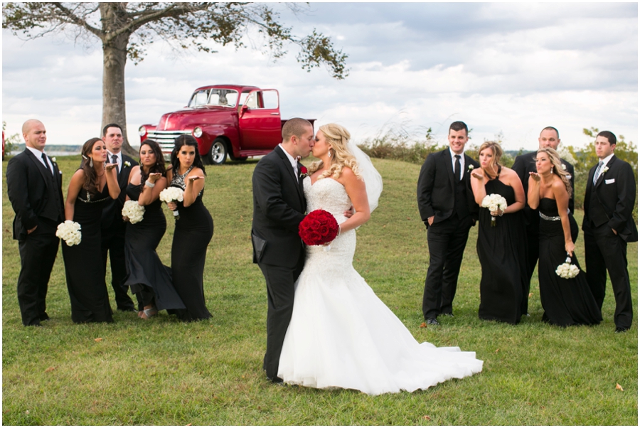 Hyatt Chesapeake Bay Wedding Party Photograph - Antique Chevrolet Red Truck