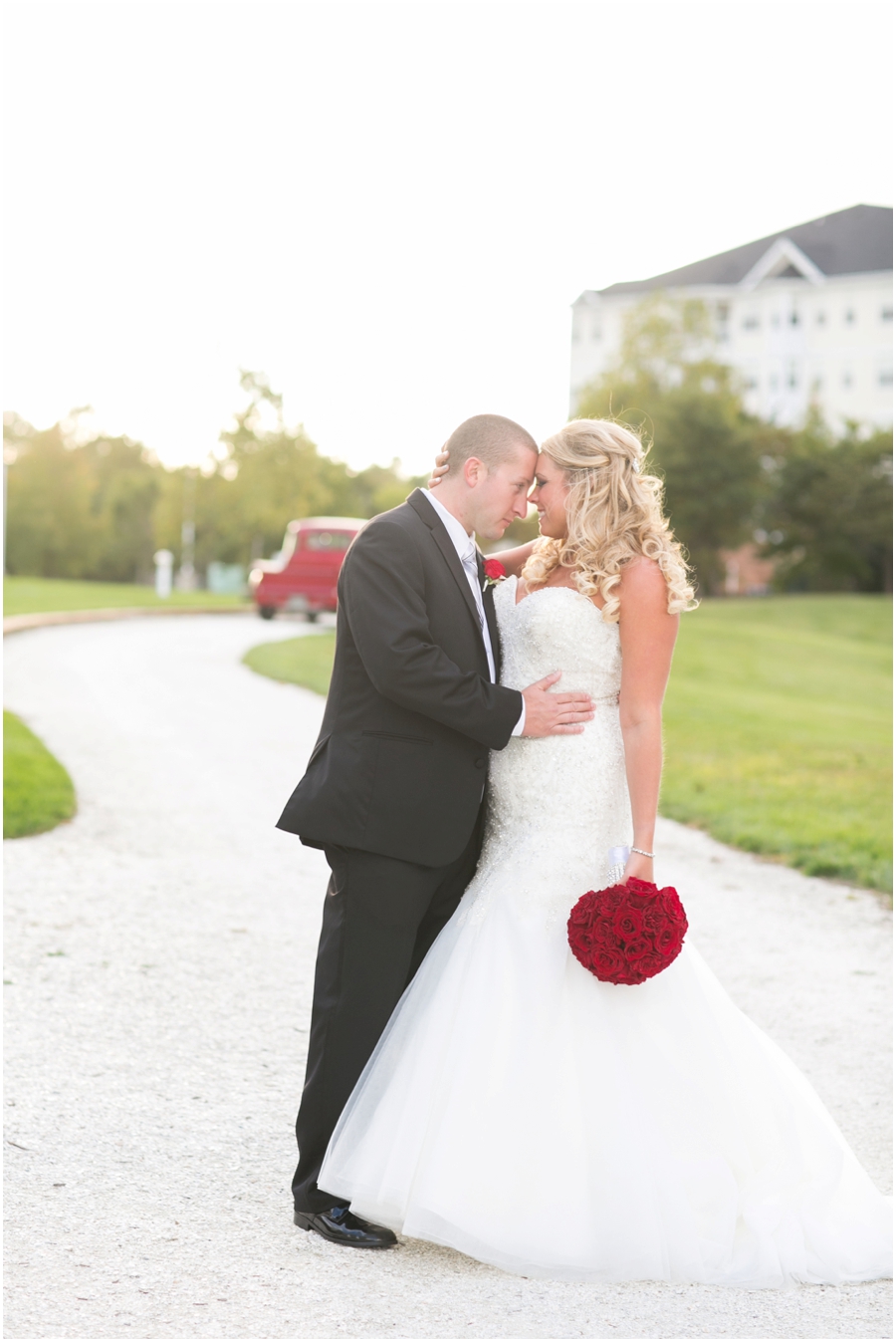 Hyatt Chesapeake Bay Wedding Photographer - Red Antique Chevrolet Truck