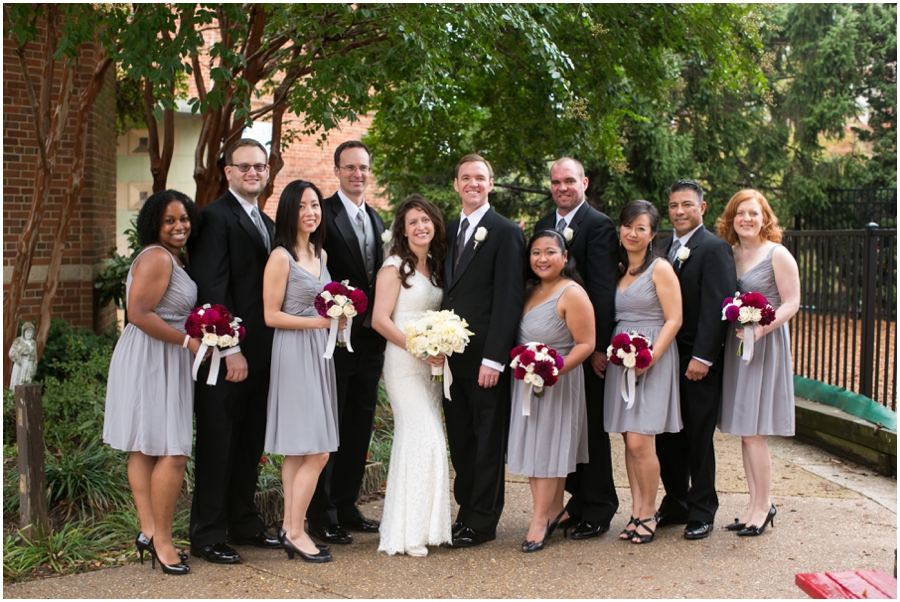 Arlington Wedding Photographer - St Charles Borromeo Church Wedding Party