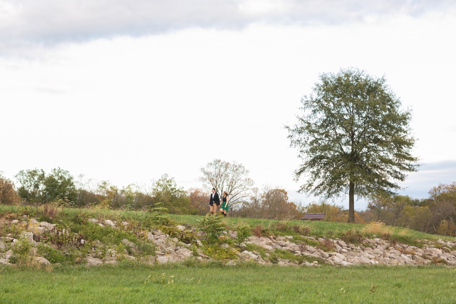 Centennial Lake Fall Engagement Photographer