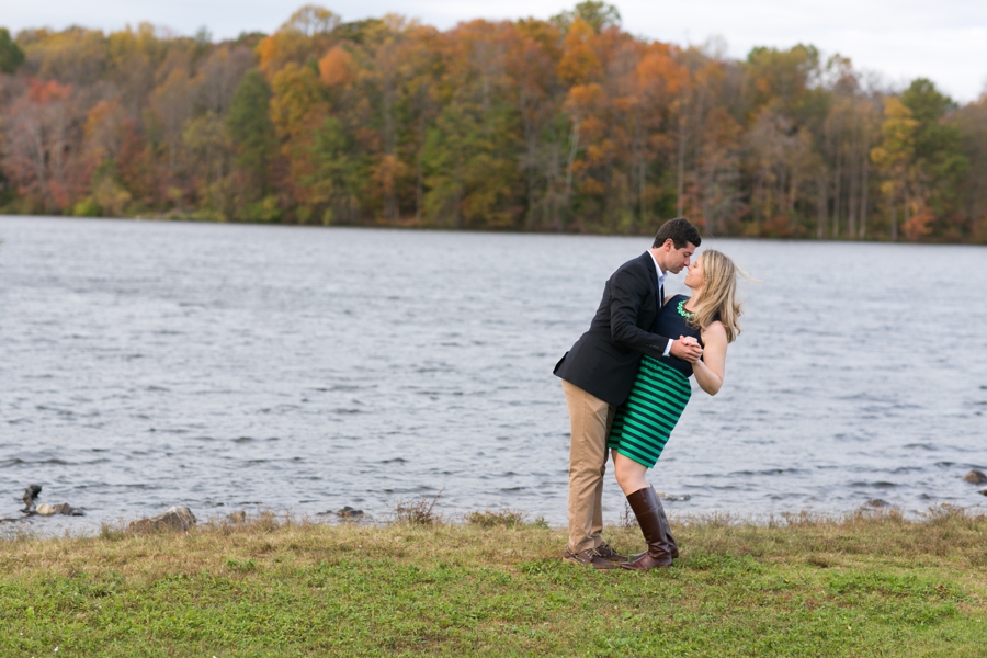 Centennial Lake Fall Engagement Photographer