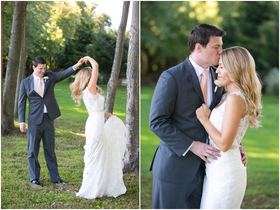 Kent Manor Inn First Look - Eastern Shore Wedding Photographer