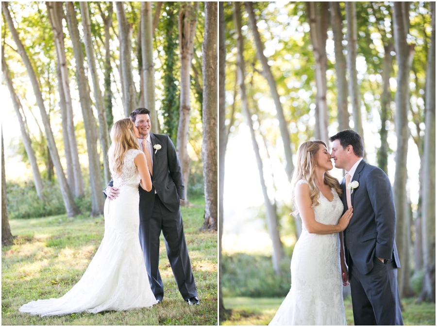 Kent Manor Inn First Look - Eastern Shore Wedding Photographer