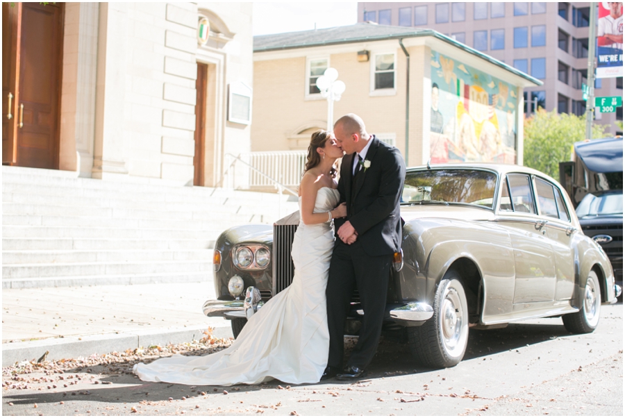 Washington DC Wedding Photograph - Holy Rosary Church Fall Wedding - Rolls Royce