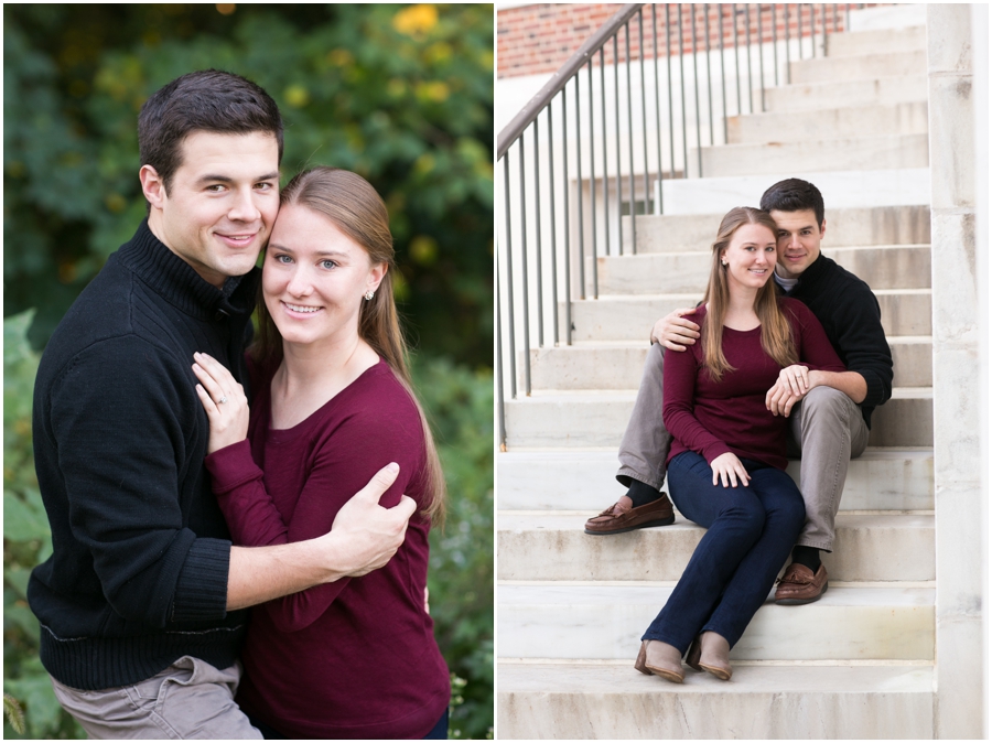 Baltimore Johns Hopkins University Engagement Photographer