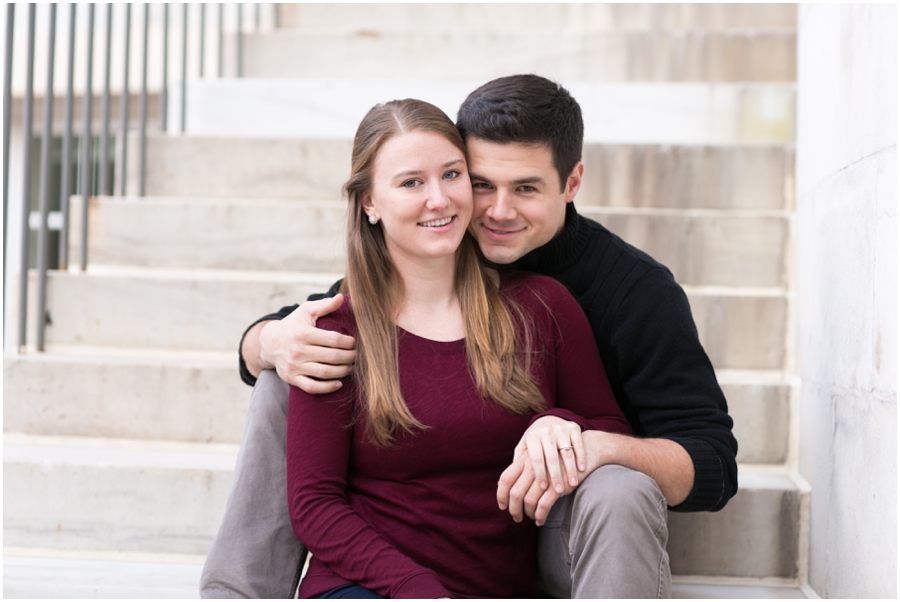 Baltimore Johns Hopkins University Engagement Photographer