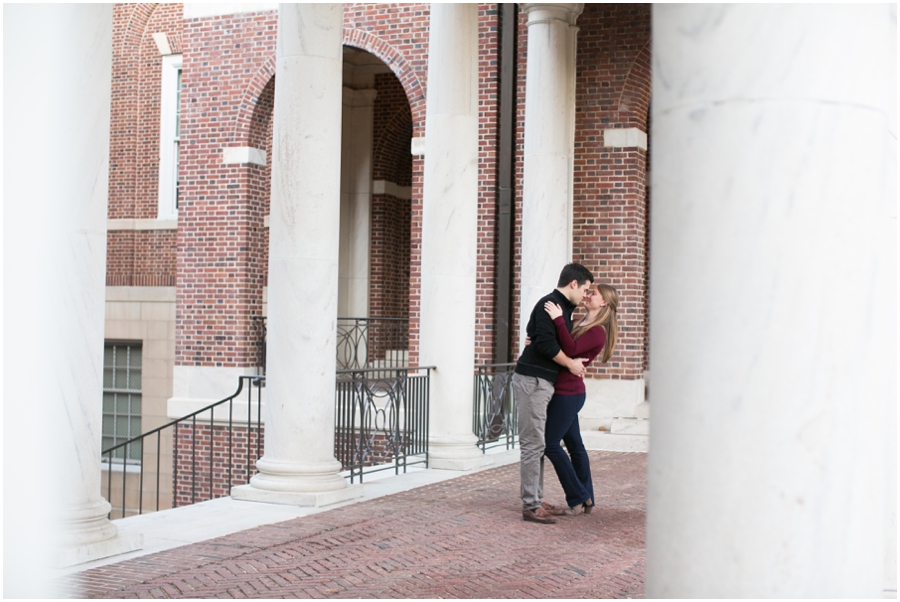 Baltimore Johns Hopkins University Engagement Photographer