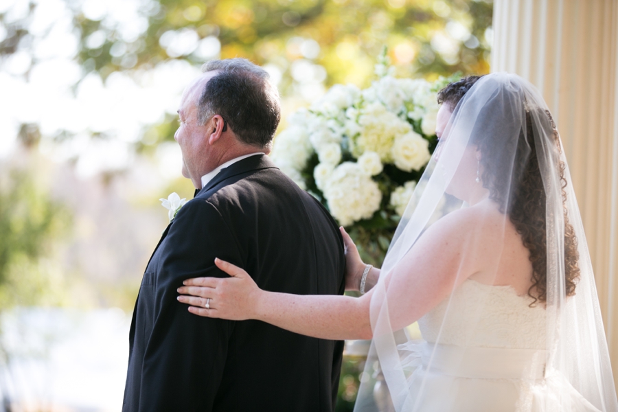 Leesburg VA Father Daughter First Look - Elizabeth Bailey Weddings