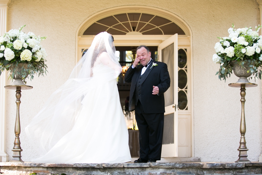 Leesburg VA Father Daughter First Look - Elizabeth Bailey Weddings