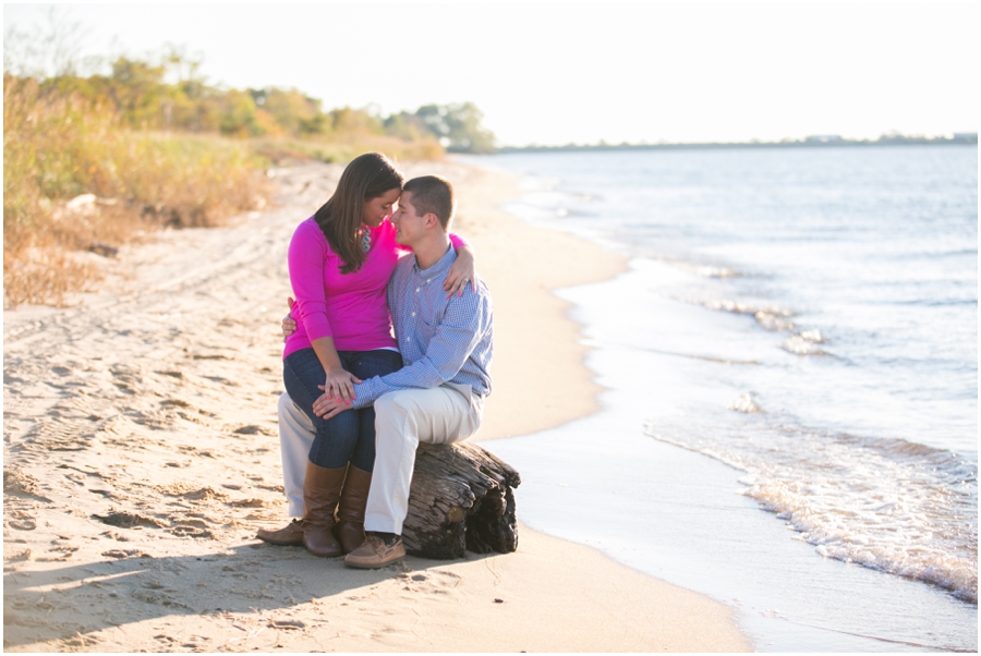 Terrapin Beach Park Engagement Session - Chesapeake Bay Beach Club