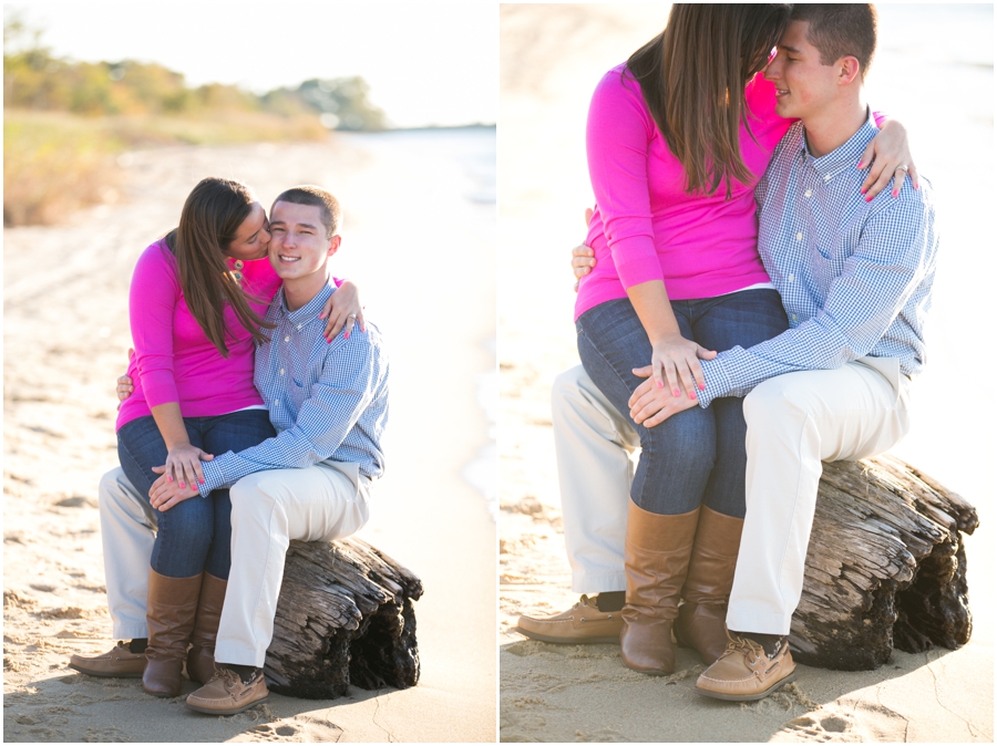 Terrapin Beach Park Engagement Session - Chesapeake Bay Beach Club