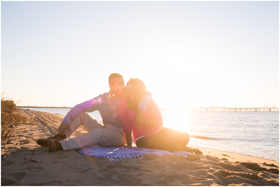 Chesapeake Bay Engagement Session - Terrapin Beach Park