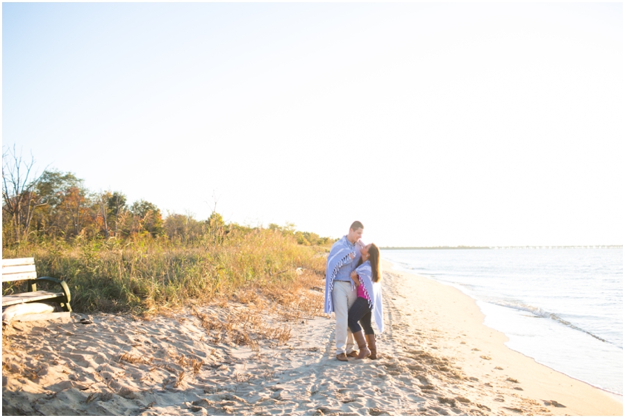 Eastern Shore Beach Engagement Session - Terrapin Beach Park