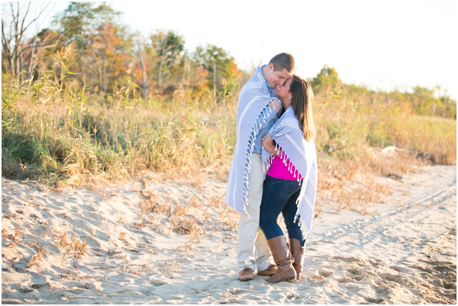 Eastern Shore Beach Engagement Session - Terrapin Beach Park