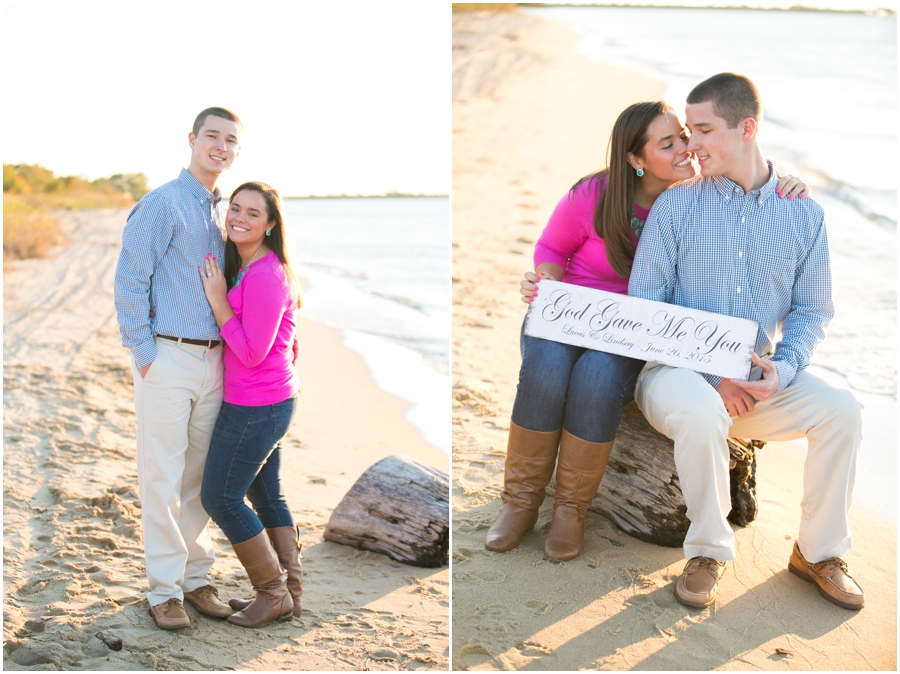 Chesapeake Bay Engagement Session - Terrapin Beach Park