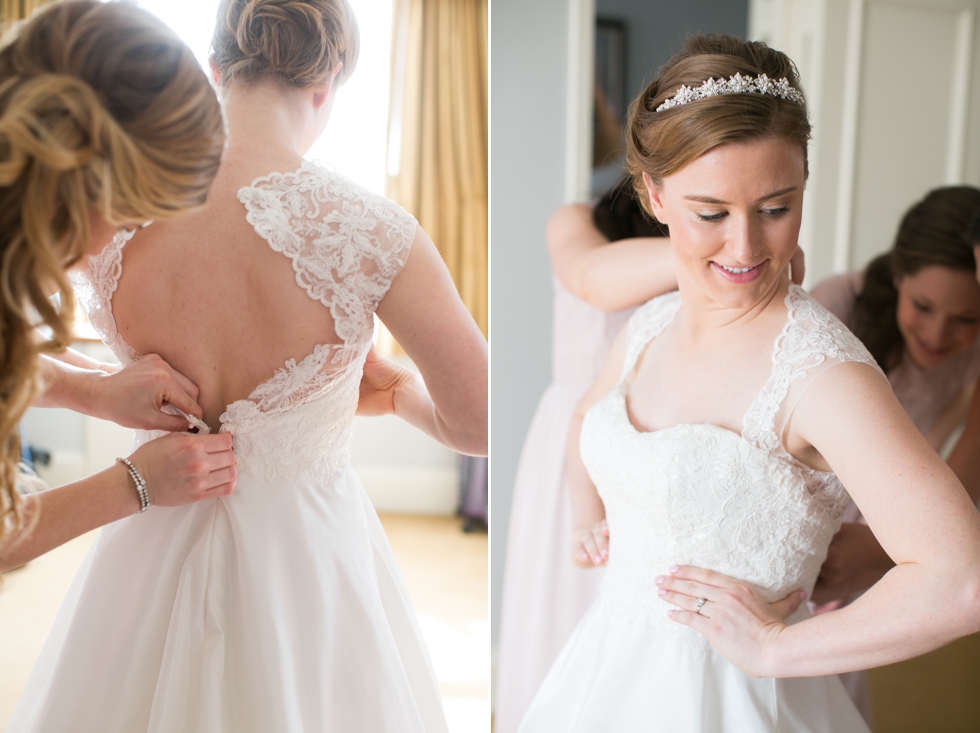 Winter Tidewater Inn Wedding - Betsy Robinson's Bridal Collection