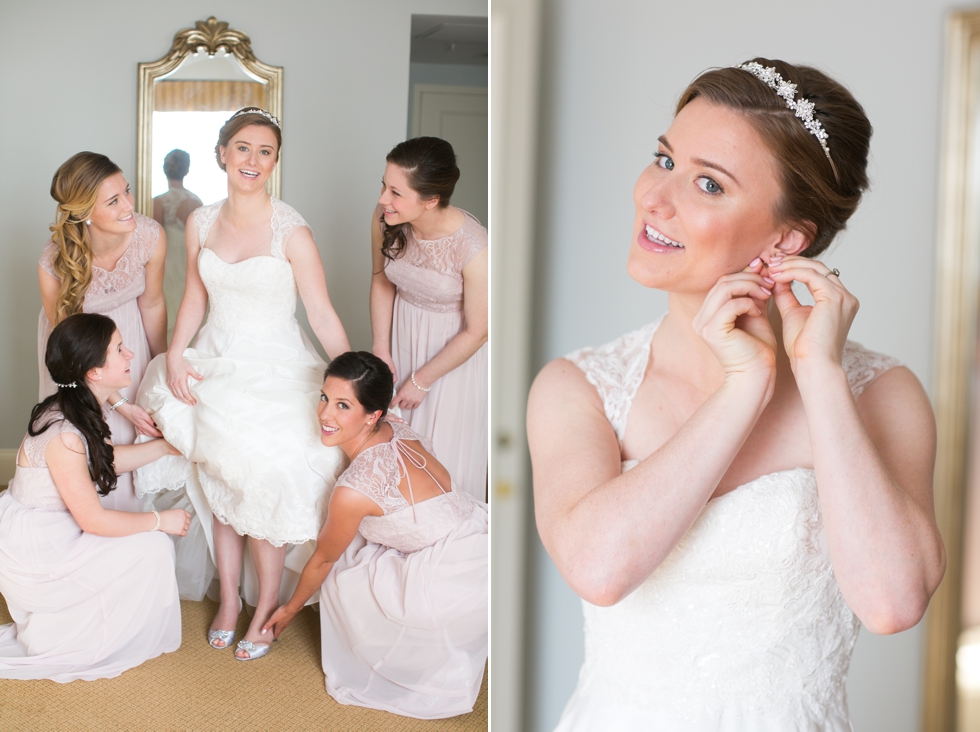 Winter Tidewater Inn Wedding - Betsy Robinson's Bridal Collection