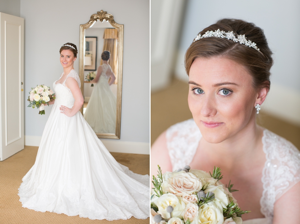 Winter Tidewater Inn Wedding - Betsy Robinson's Bridal Collection