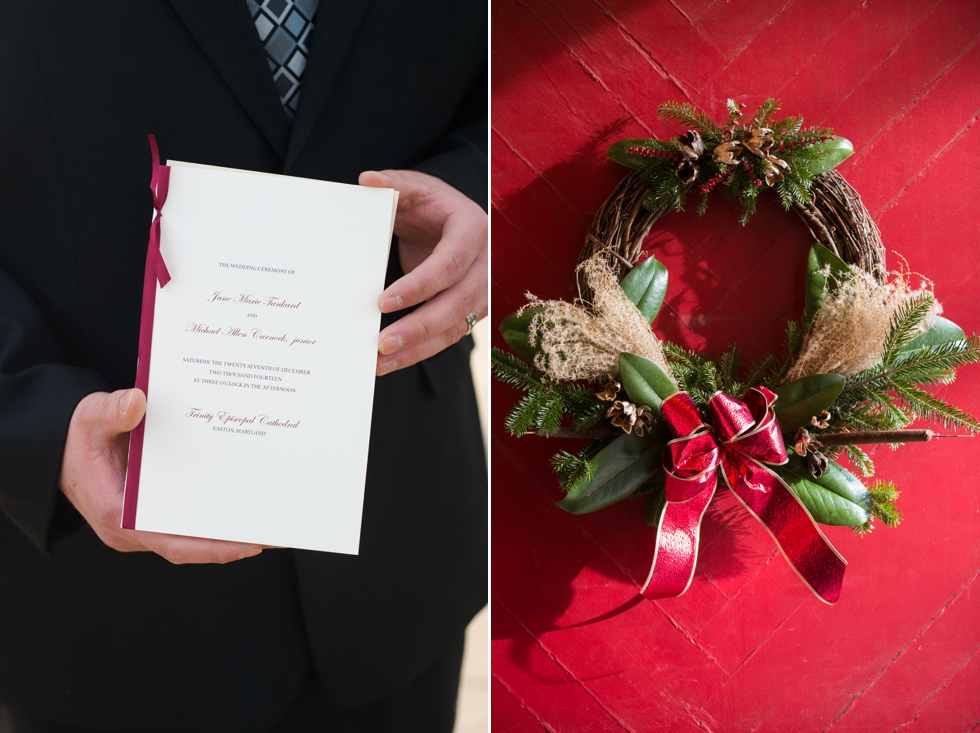 Winter Tidewater Inn Wedding Photographer - Hyatt & Co Men's Collection