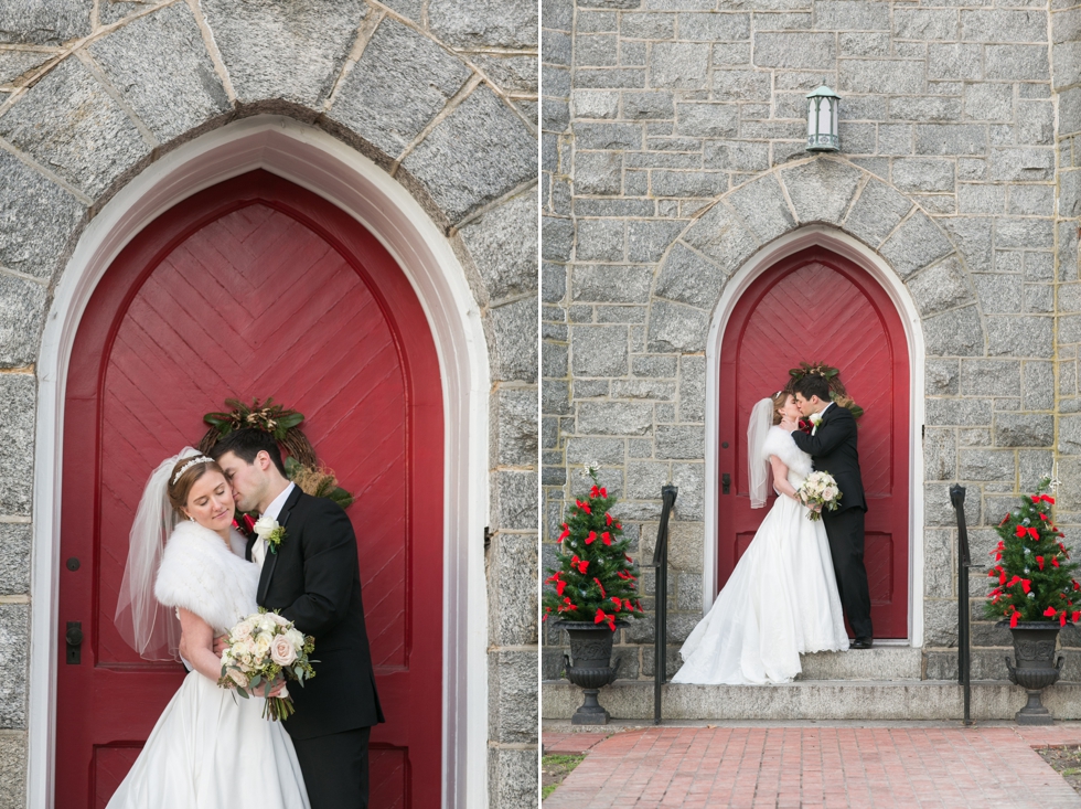 Eastern Shore Winter Wedding Photographer - Trinity Cathedral Easton