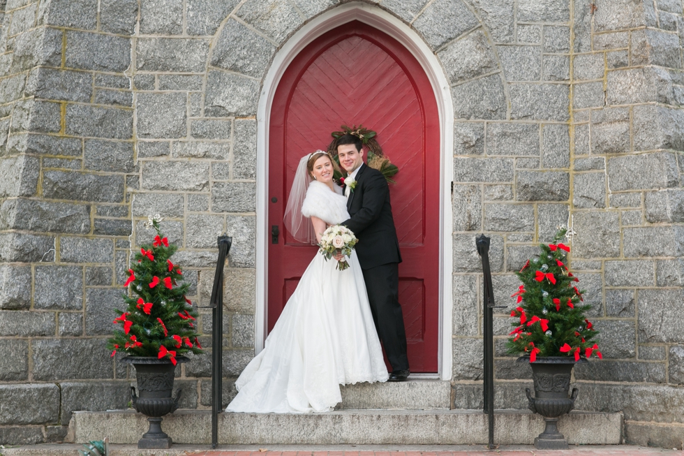 Eastern Shore Winter Wedding Photographer - Trinity Cathedral Easton