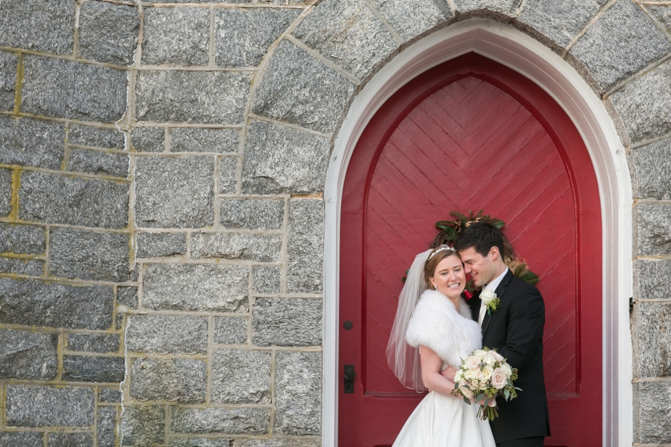 Eastern Shore Winter Wedding Photographer - Trinity Cathedral Easton