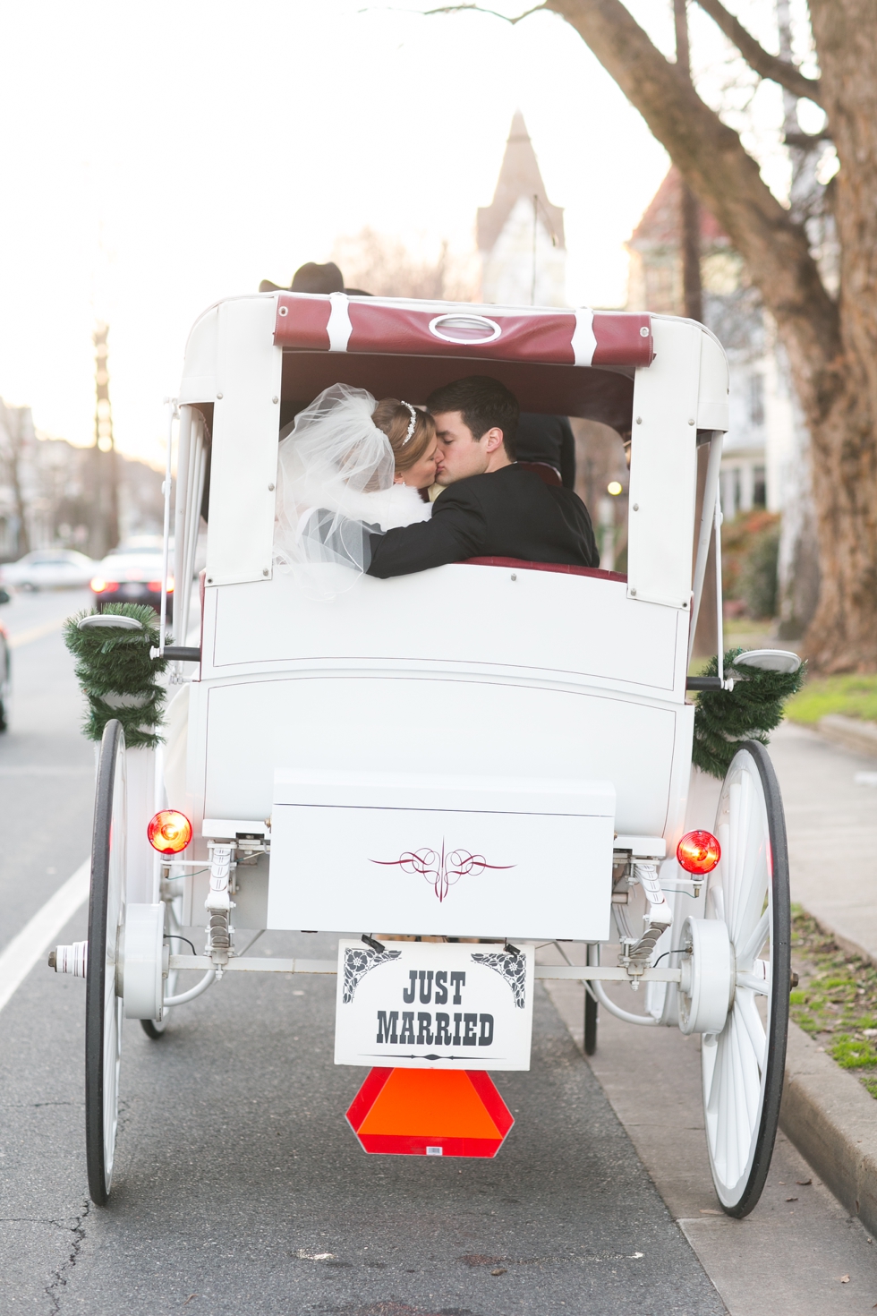 Eastern Shore Winter Wedding Photographer - Horse & Carriage Wedding