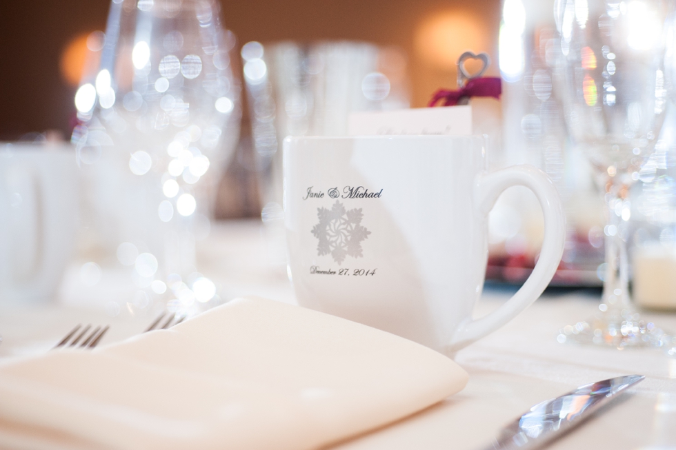 Tidewater Inn Winter Wedding Photographer - Tea Cup Wedding Favor