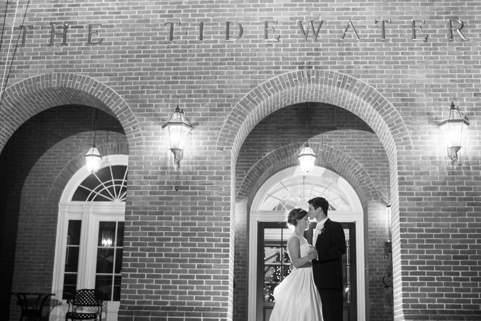 Tidewater Inn Wedding Photography - Evening Wedding Photo