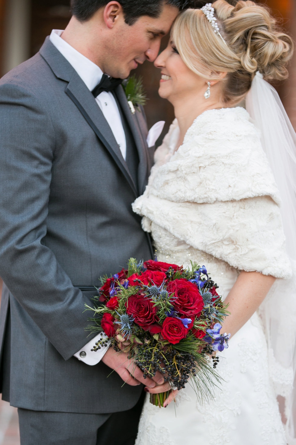 Tidewater Inn winter wedding Photographer - Monteray Farms Floral design