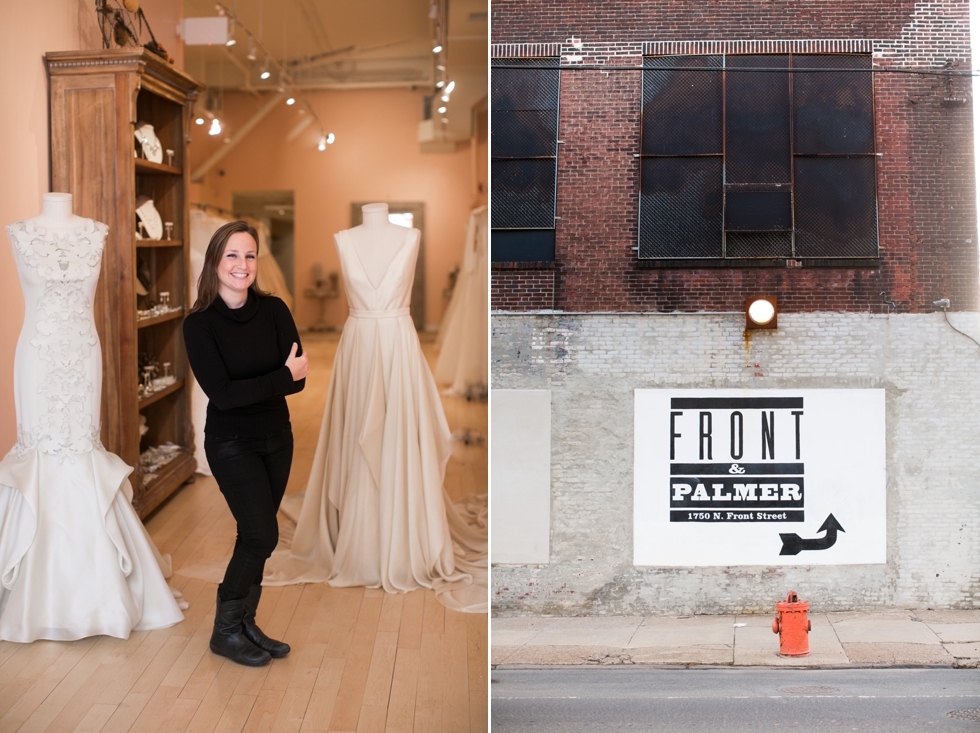 Front & Palmer - Lovely bridal shop philadelphia - Old City wedding Photography