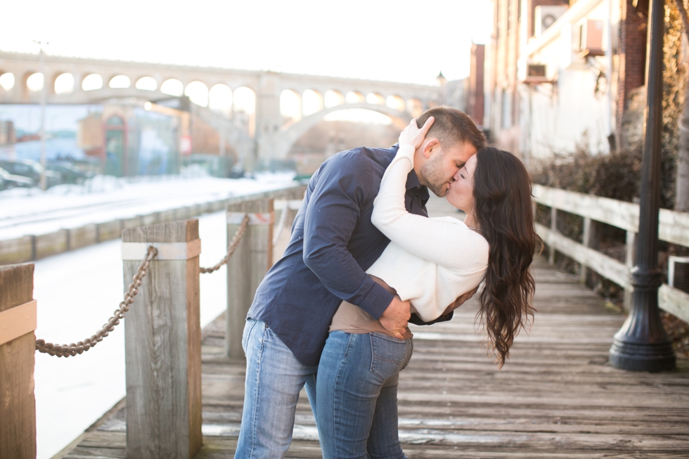 Philadelphia Sunset Engagement Photographer - Manayunk Canal