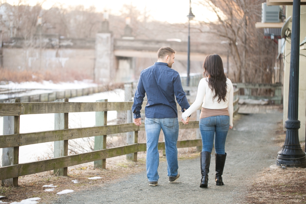 Philadelphia Sunset Engagement Photographer - Manayunk Canal