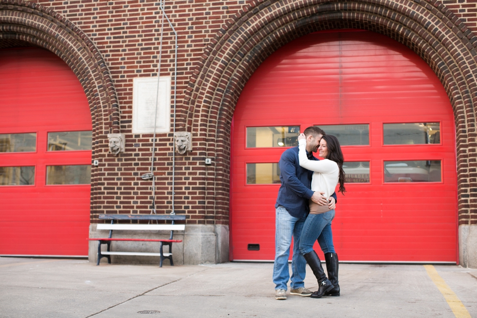 Fire House Manayunk Engagement Photographer