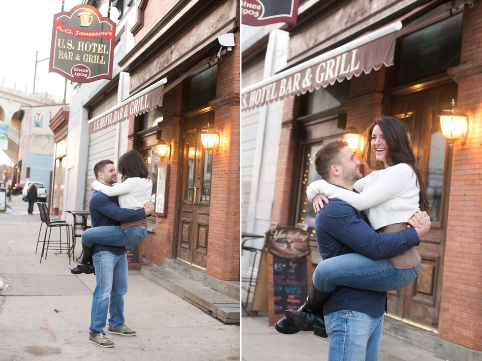 US Hotel Bar & Grill - Manayunk Engagement Photographer