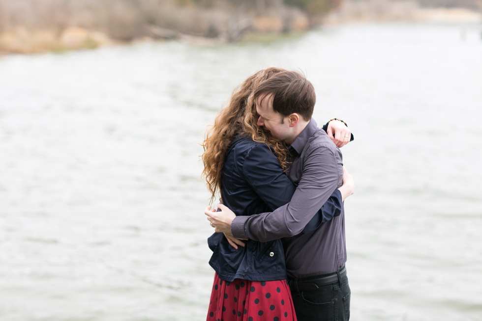 South River Engagement Photographer - Rainy Engagement Session