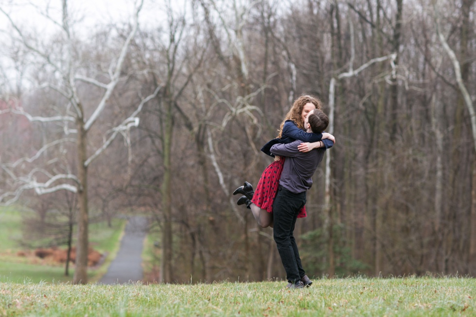 South River Engagement Photographer - Rainy Engagement Session