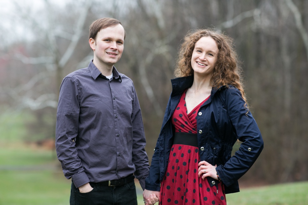 Quiet Waters Park Engagement Photographs - Rainy Engagement Session