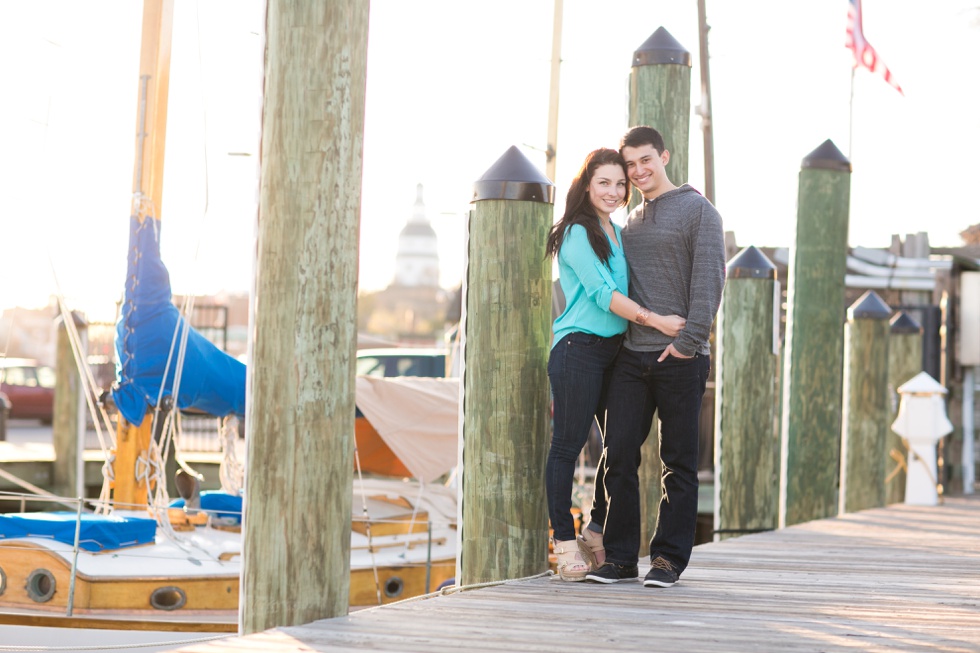 Annapolis Destination Lifestyle Engagement Photographer - California Engaged Couple