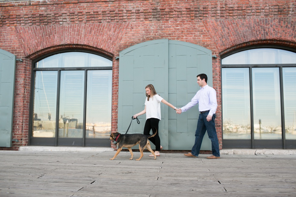 Inn at Henderson's Wharf - Fells Point Lifestyle Dog Engagement Session