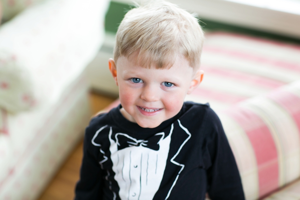 Baltimore Wedding Photographer - Ring Bearer Tux Shirt