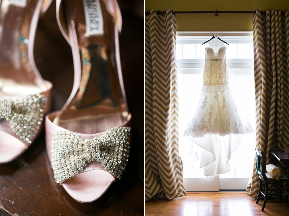 Baltimore Wedding Photographer - Badgley Mischka Bridal Shoe