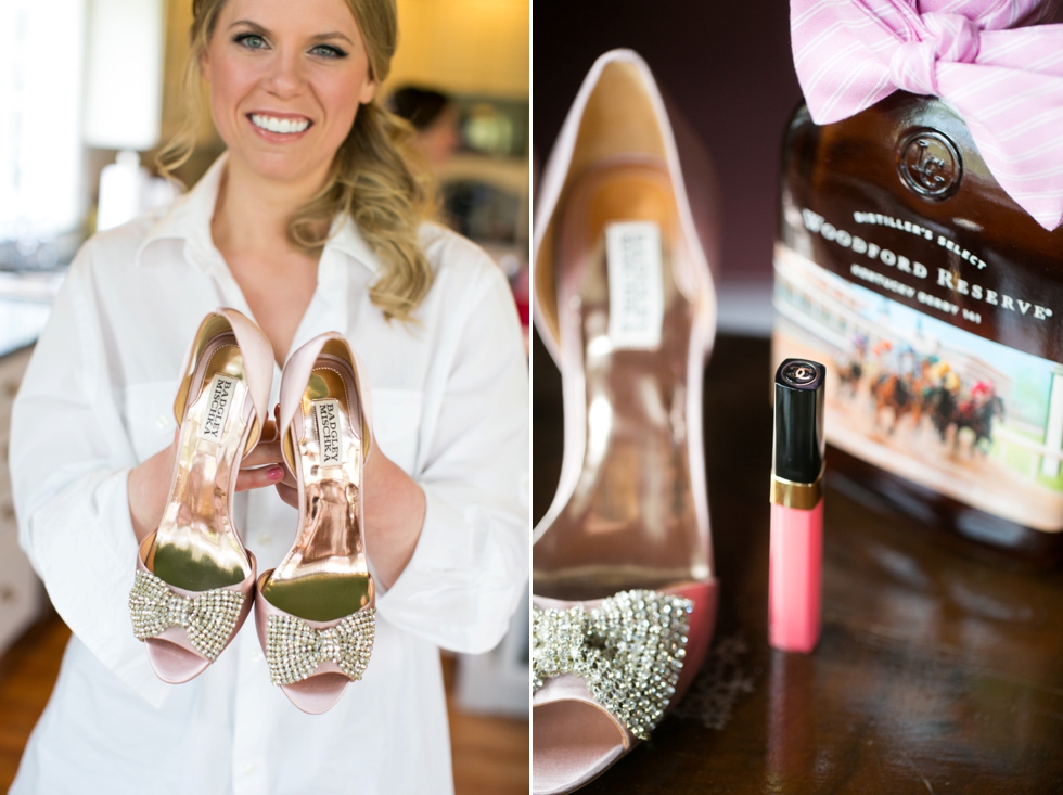 Baltimore Wedding Photographer - Badgley Mischka Bridal Shoe