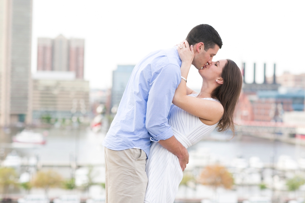 Baltimore Skyline engagement photographs