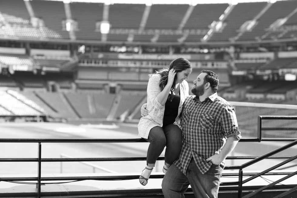 Traveling engagement photographer  - Baseball theme