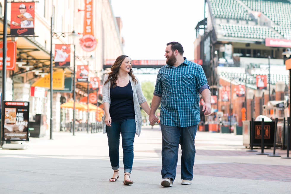 Oriole's Park Engagement Photographer