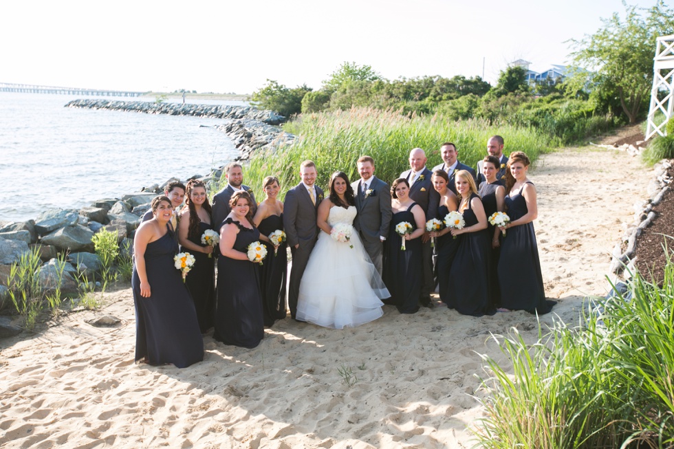 Beach Wedding Party Photograph