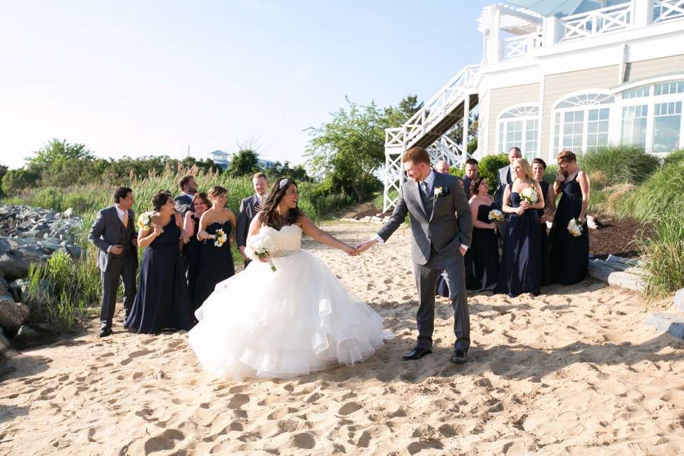 Beach Wedding Party Photographer