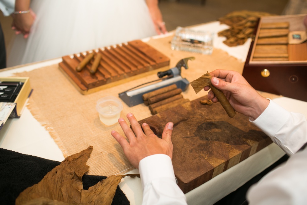 Eastern Shore Wedding Photographer - Hand made wedding cigar